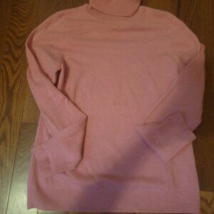 Talbots- Pink cashmere turtleneck sweater- medium